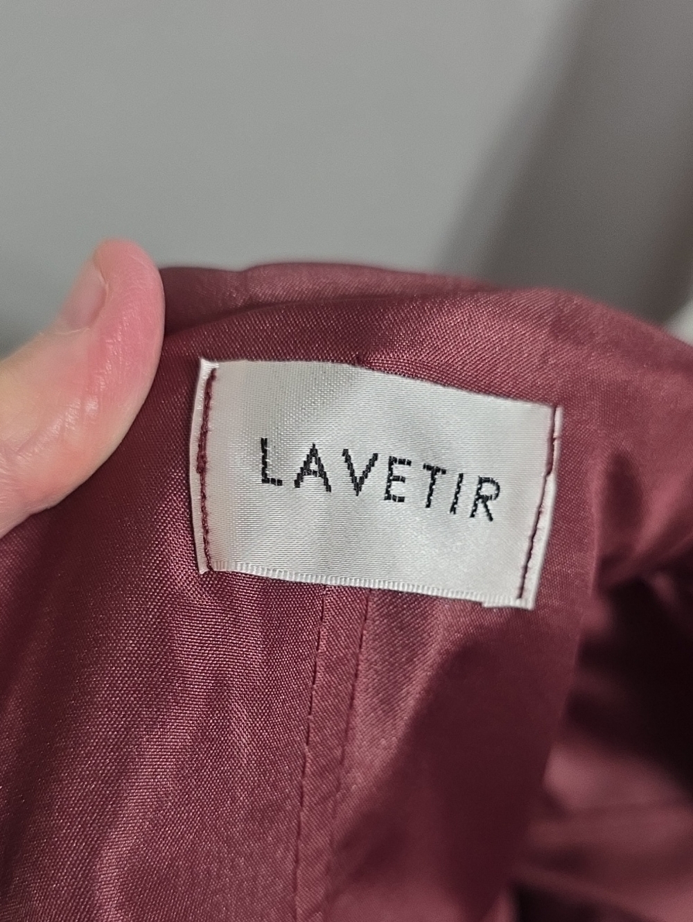 NWT Lavetir Womens Formal Maxi Dress Wine Velvety Satiny Bra Holiday Party Sz 14 - Picture 3 of 16